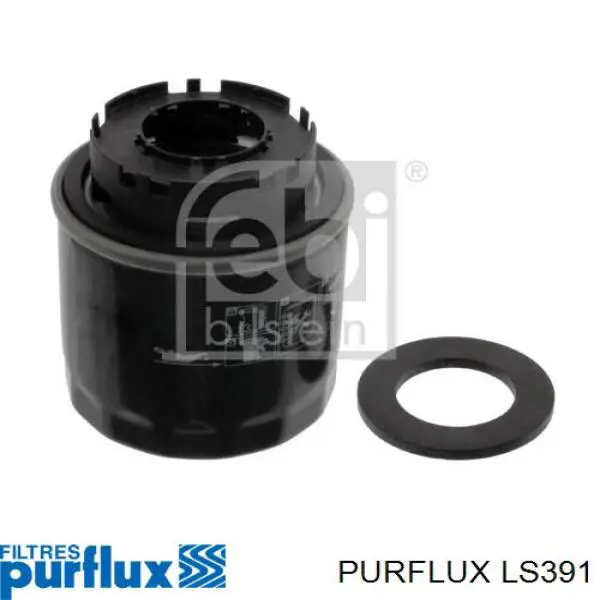 Масляний фільтр двигуна Purflux LS391 ціна, від 10.14 USD