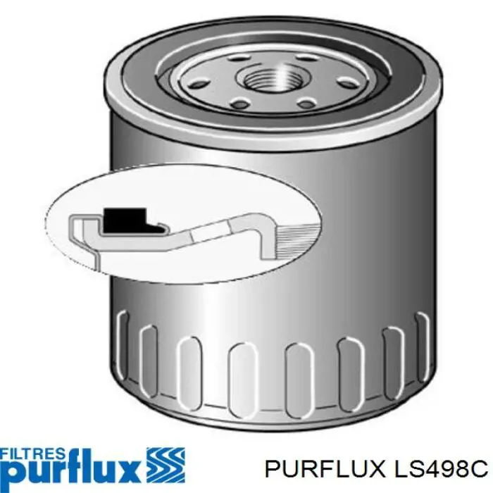 LS498C Purflux фільтр масляний