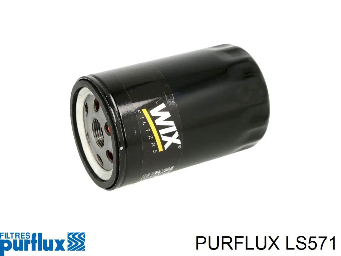Масляний фільтр двигуна Purflux LS571 ціна, від 4.30 USD