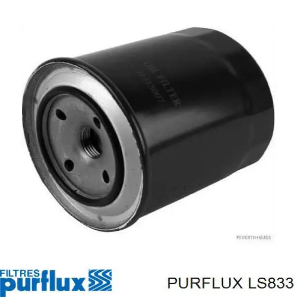 Масляний фільтр двигуна Purflux LS833 ціна, від 4.61 USD