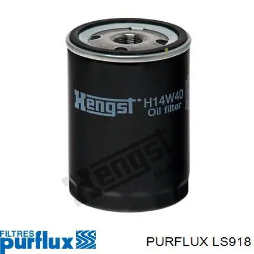 Масляний фільтр двигуна Purflux LS918 ціна, від 5.91 USD