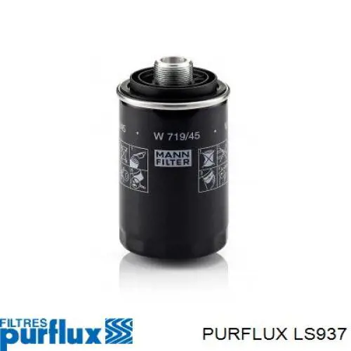 Масляний фільтр двигуна Purflux LS937 ціна, від 9.83 USD