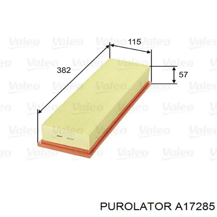 A17285 Purolator фільтр повітряний