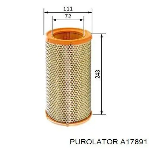 A17891 Purolator фільтр повітряний