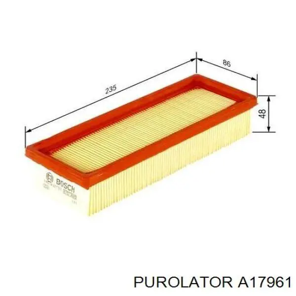 A17961 Purolator Повітряний фільтр двигуна
