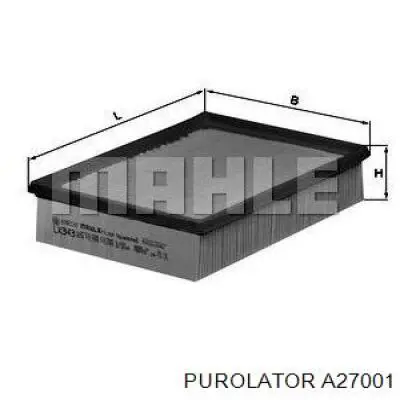 Повітряний фільтр A27001 Purolator