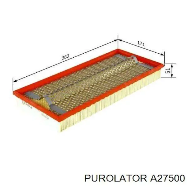 A27500 Purolator Повітряний фільтр двигуна
