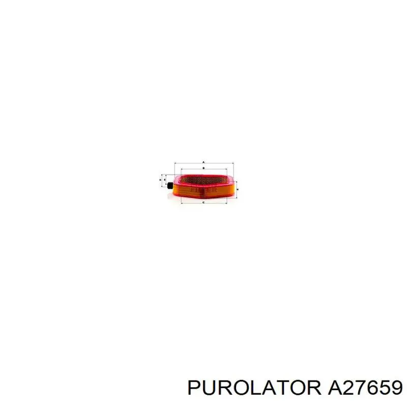 A27659 Purolator Повітряний фільтр двигуна