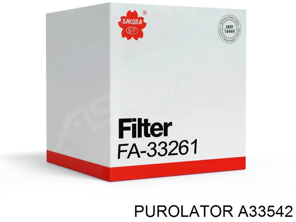A33542 Purolator Повітряний фільтр двигуна