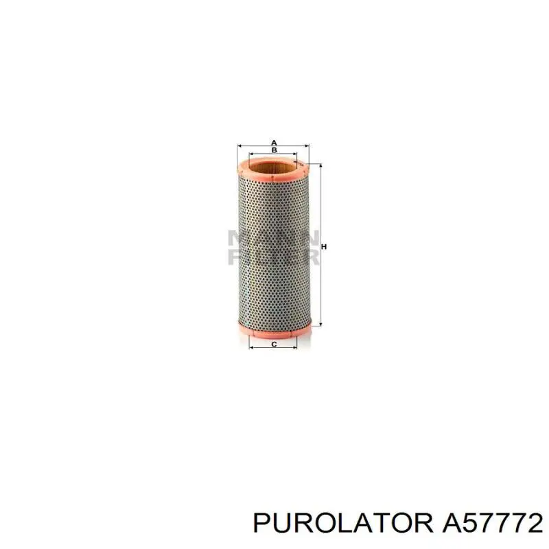 A57772 Purolator Повітряний фільтр двигуна