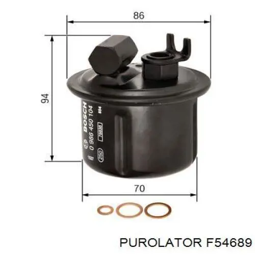 F54689 Purolator фільтр паливний