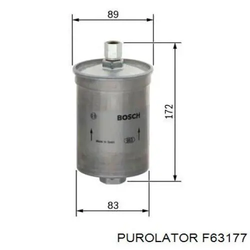 Купити F63177 Purolator Фільтр-відстійник палива грубої очистки