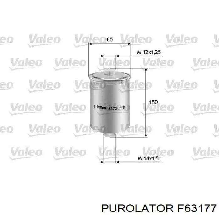 Фільтр тонкого очищення палива Purolator F63177 ціна, від 10.07 USD
