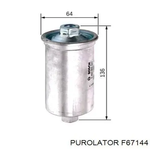 F67144 Purolator фільтр паливний