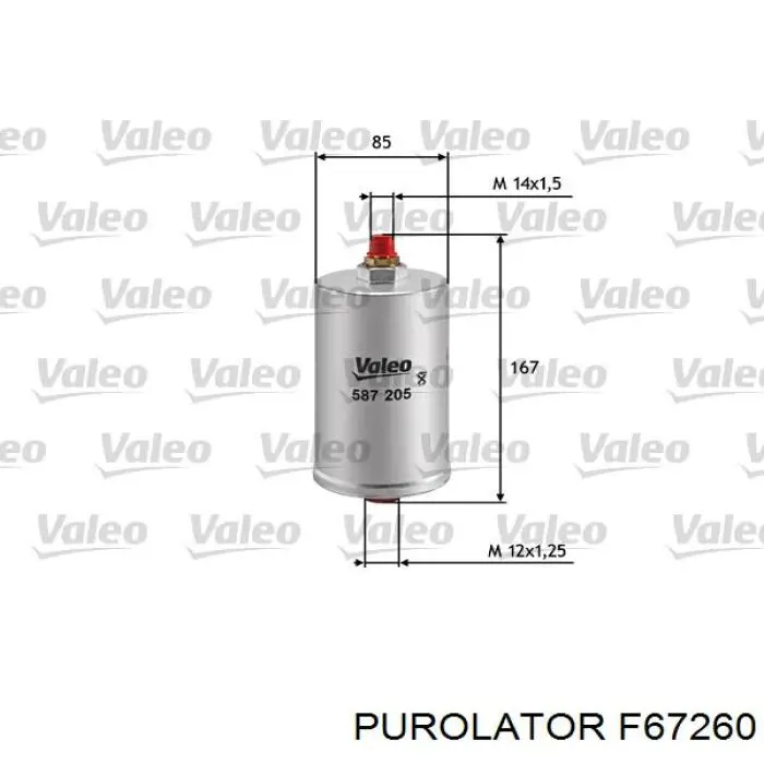 F67260 Purolator Фільтр палива