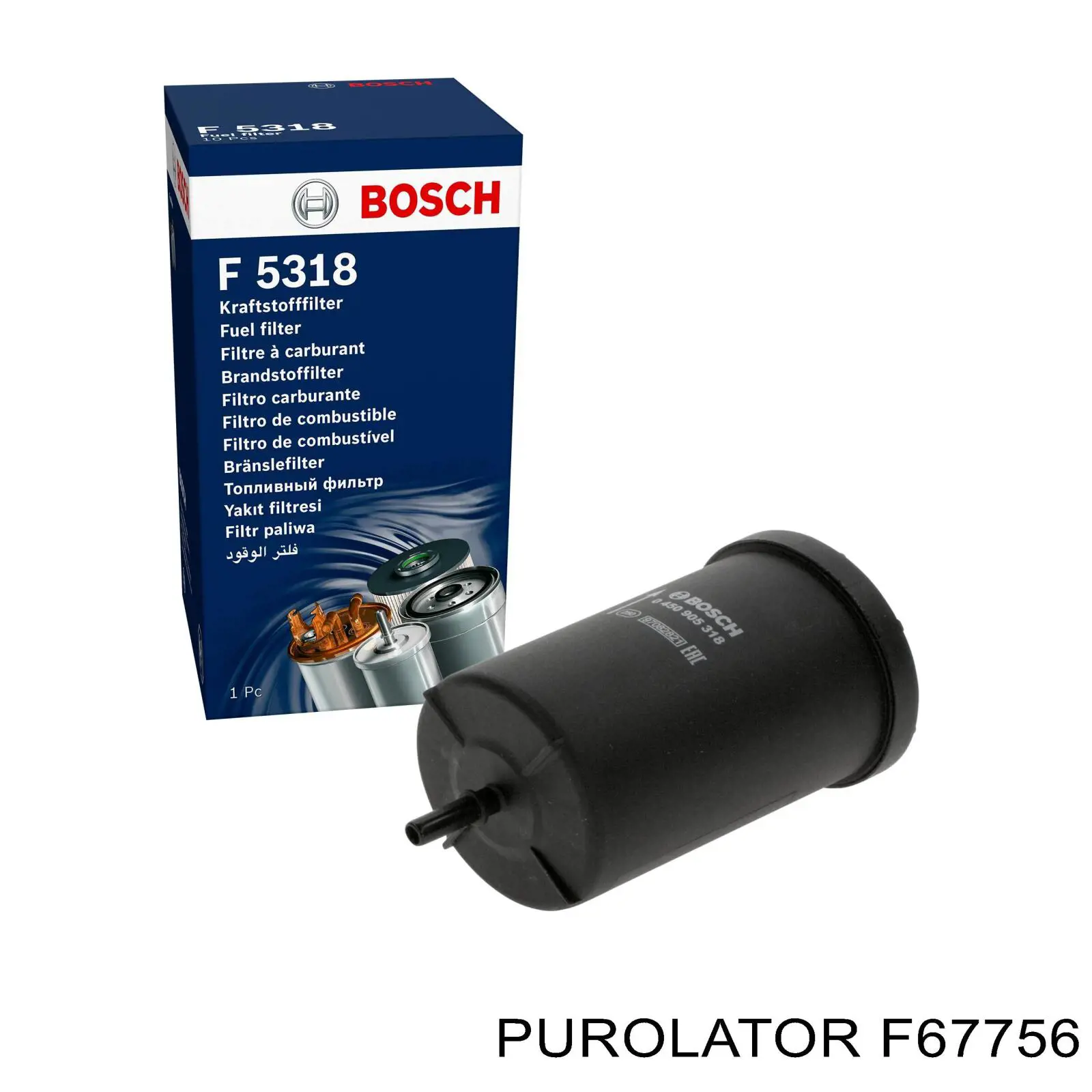Фільтр тонкого очищення палива Purolator F67756 ціна, від 6.20 USD