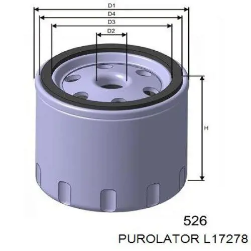 L17278 Purolator Фільтр масла