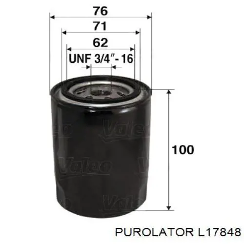 L17848 Purolator Фільтр масла