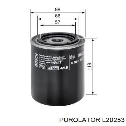Купити L20253 Purolator Фільтр очищення масла відцентровий
