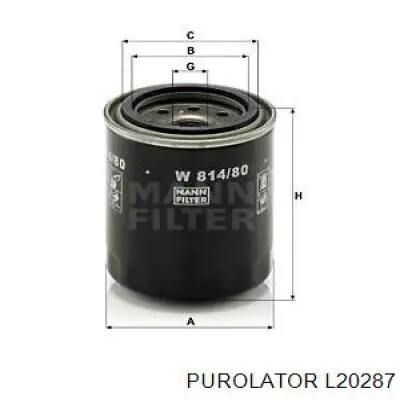 L20287 Purolator Фільтр масла