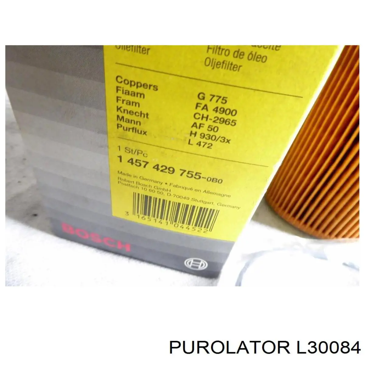 Масляний фільтр двигуна Purolator L30084 ціна, від 4.79 USD