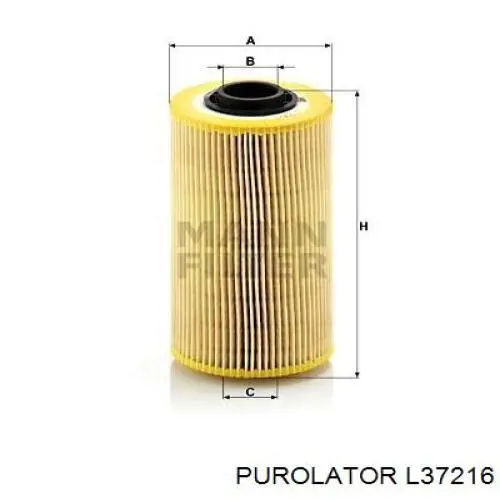 L37216 Purolator Фільтр масла