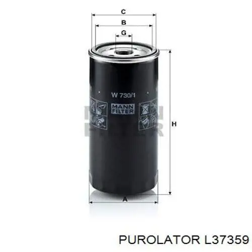 Купити L37359 Purolator Фільтр очищення масла відцентровий
