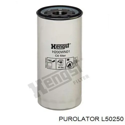 Масляний фільтр двигуна Purolator L50250 ціна, від 698.25 UAH