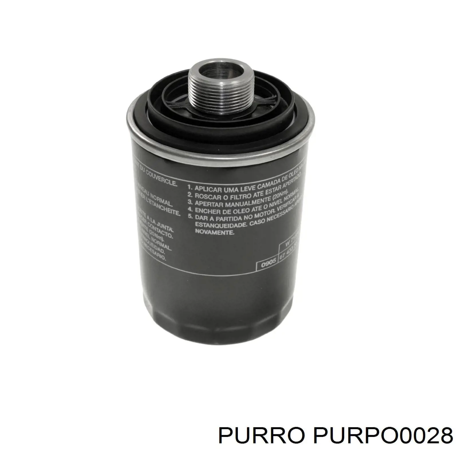 Масляний фільтр двигуна Purro PURPO0028 ціна, від 10.26 USD