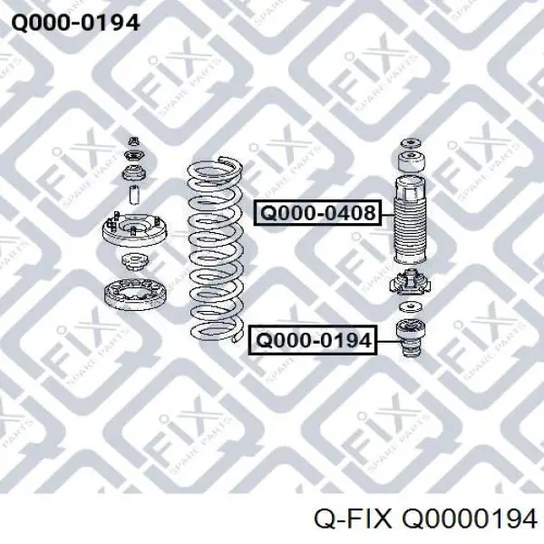 Q0000194 Q-fix Буфер-відбійник амортизатора переднього