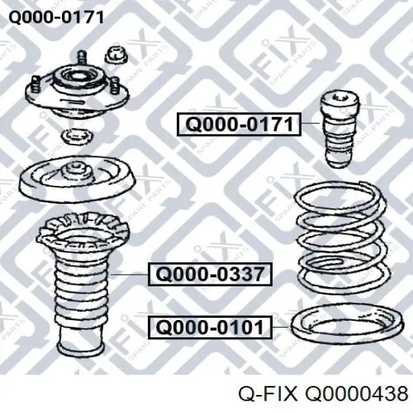 Буфер-відбійник амортизатора переднього Q0000438 Q-fix