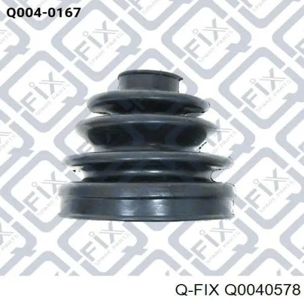 Q0040578 Q-fix Пильник ШРУСа зовнішній, передній піввісі