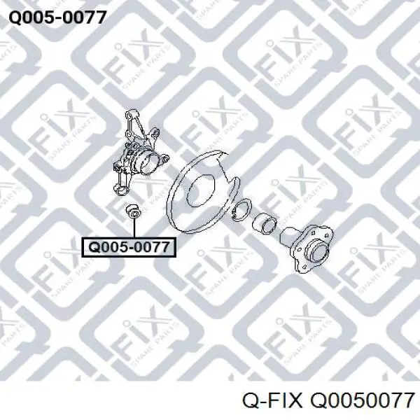 Сайлентблок цапфи задньої Q0050077 Q-fix