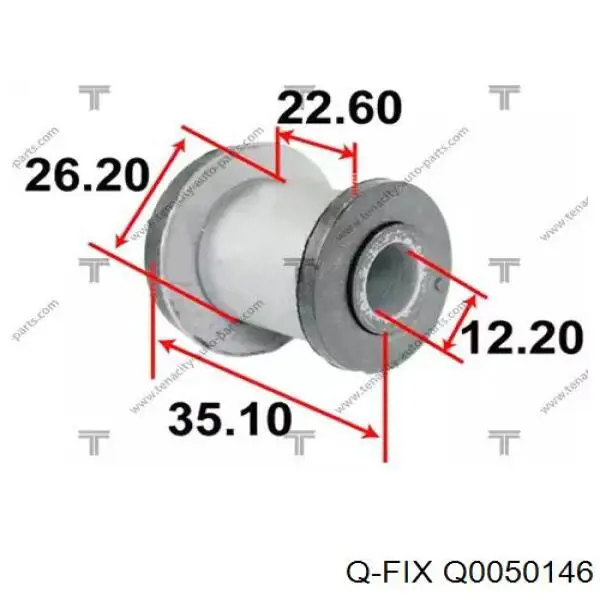 Сайлентблок кріплення рульової рейки Q-fix Q0050146 ціна, від 3.95 USD