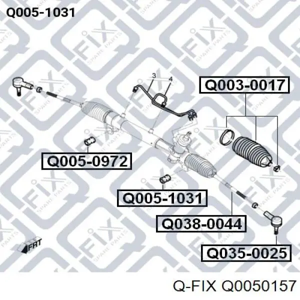 Сайлентблок заднього поздовжнього важеля, передній Q-fix Q0050157 ціна, від 3.50 USD