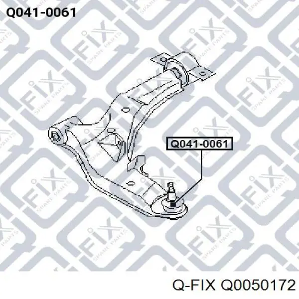 Сайлентблок нижнього важеля передньої підвіски Q-fix Q0050172 ціна, від 4.71 USD