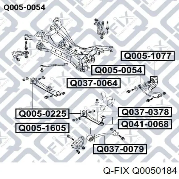 Купити Q0050184 Q-fix Сайлентблок передньої підвіски