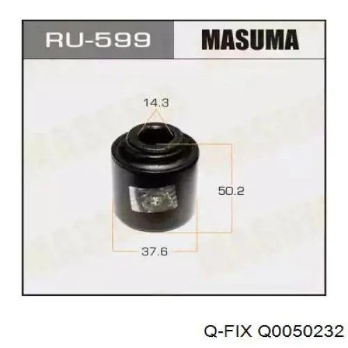Купити Q0050232 Q-fix Сайлентблок заднього верхнього важеля