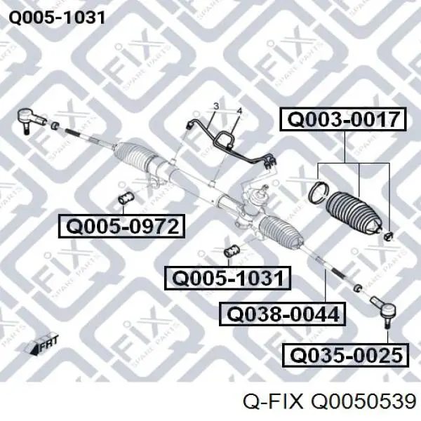 Q0050539 Q-fix сайлентблок цапфи задньої