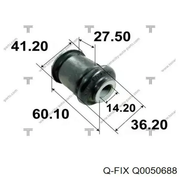 Q0050688 Q-fix Сайлентблок переднього нижнього важеля