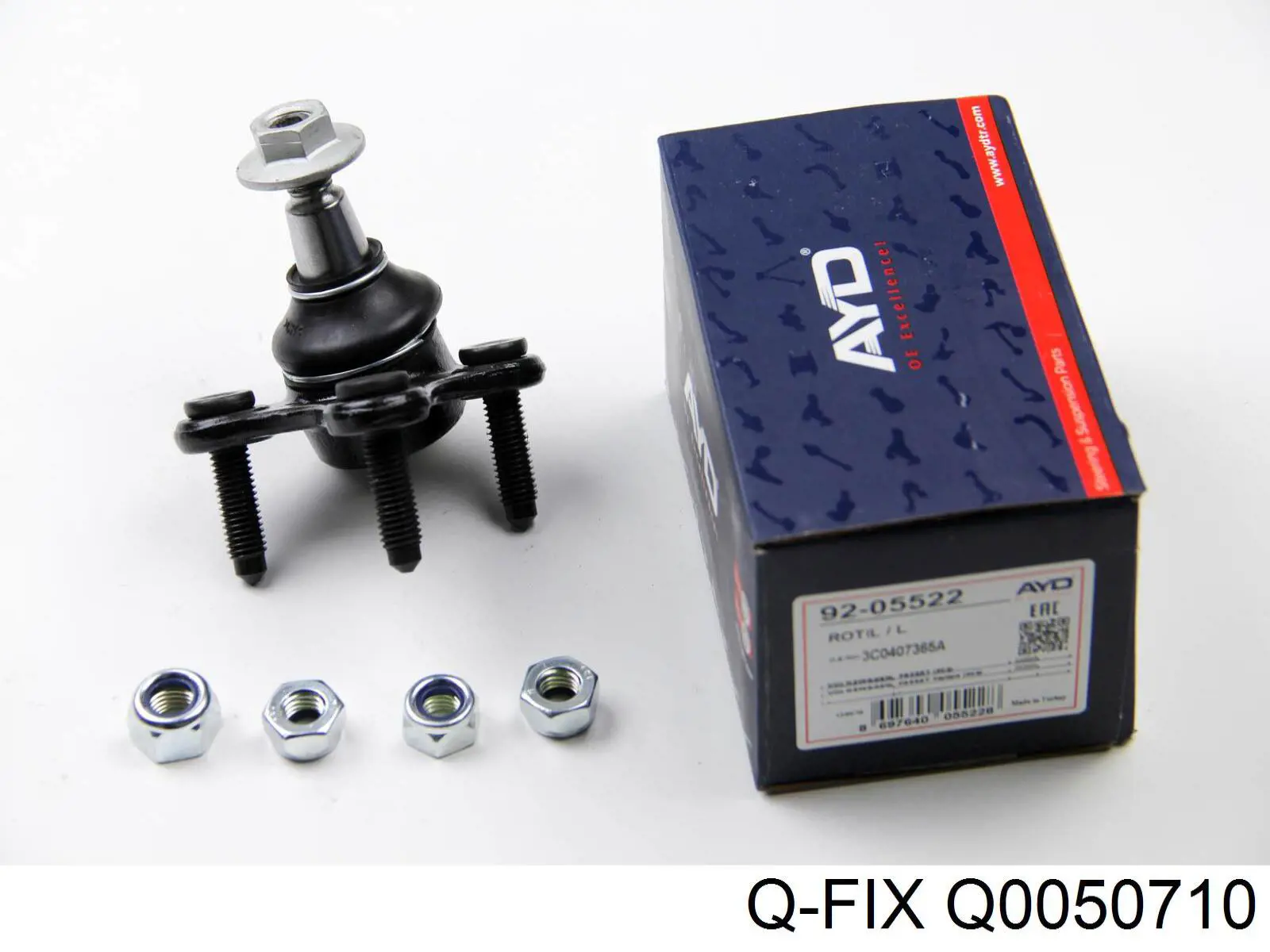 Сайлентблок нижнього важеля передньої підвіски Q-fix Q0050710 ціна, від 4.08 USD