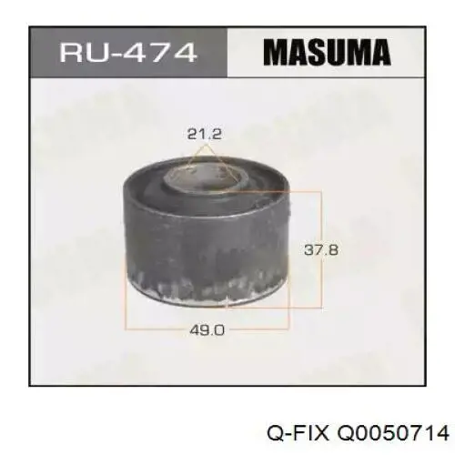 Сайлентблок нижнього важеля передньої підвіски Q-fix Q0050714 ціна, від 5.25 USD