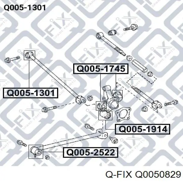 Q0050829 Q-fix Сайлентблок заднього поперечного важеля