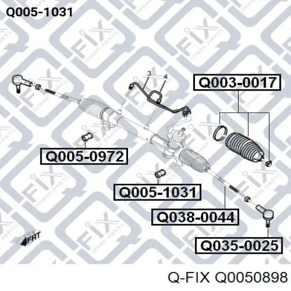 Сайлентблок цапфи задньої Q0050898 Q-fix