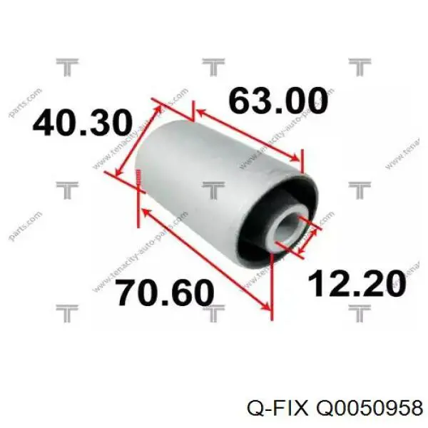 Купити Q0050958 Q-fix Сайлентблок передньої підвіски
