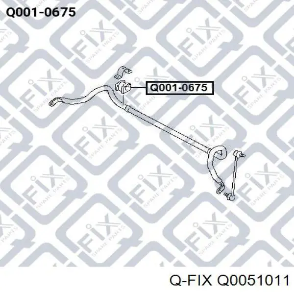 Сайлентблок заднього поперечного важеля, зовнішній Q-fix Q0051011 ціна, від 7.07 USD