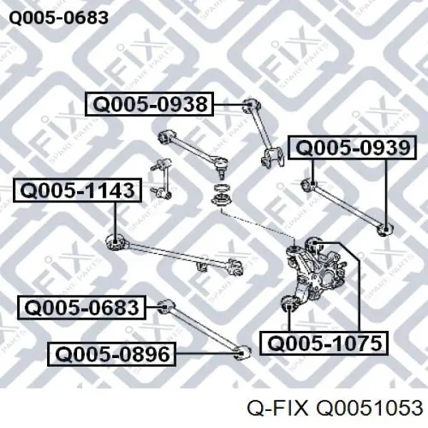 Купити Q0051053 Q-fix Сайлентблок цапфи задньої