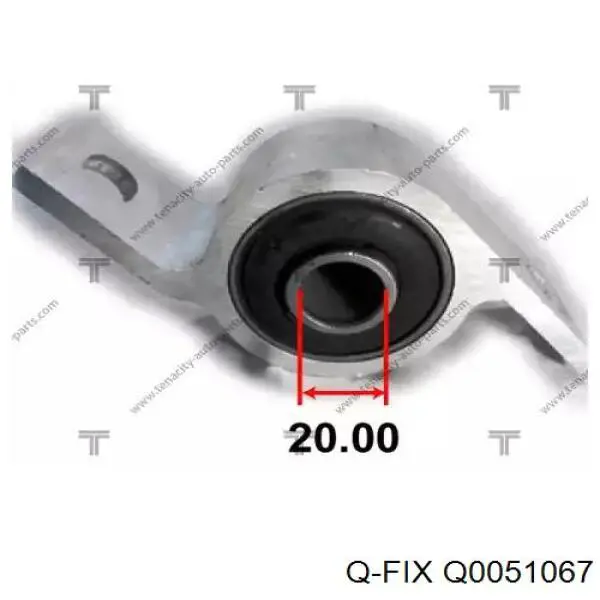 Сайлентблок нижнього важеля передньої підвіски Q-fix Q0051067 ціна, від 6.47 USD