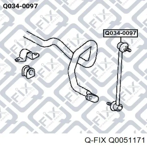 Сайлентблок заднього поздовжнього важеля, передній Q-fix Q0051171 ціна, від 7.19 USD