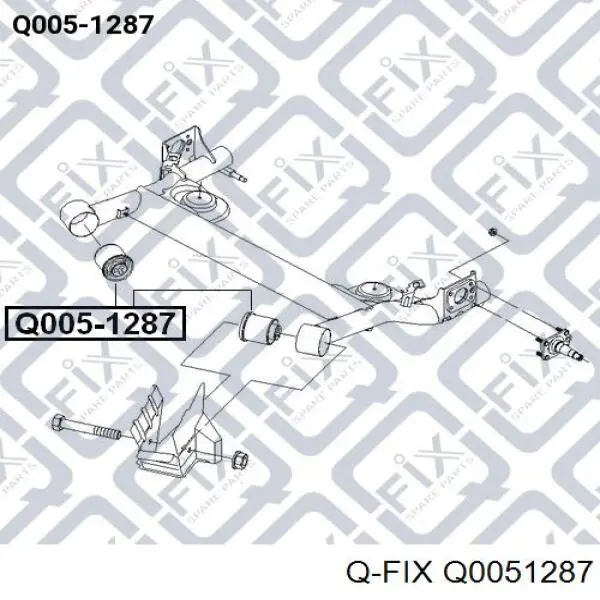 Q0051287 Q-fix Сайлентблок балки моста